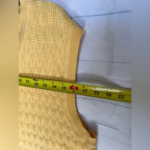 Tasso Elba Yellow Golf Seater Vest - Picture 2 of 7